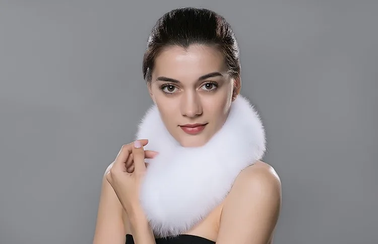 Женский зимний теплый шарф из лисьего меха|fur collar|fox fur collarfashion scarf |