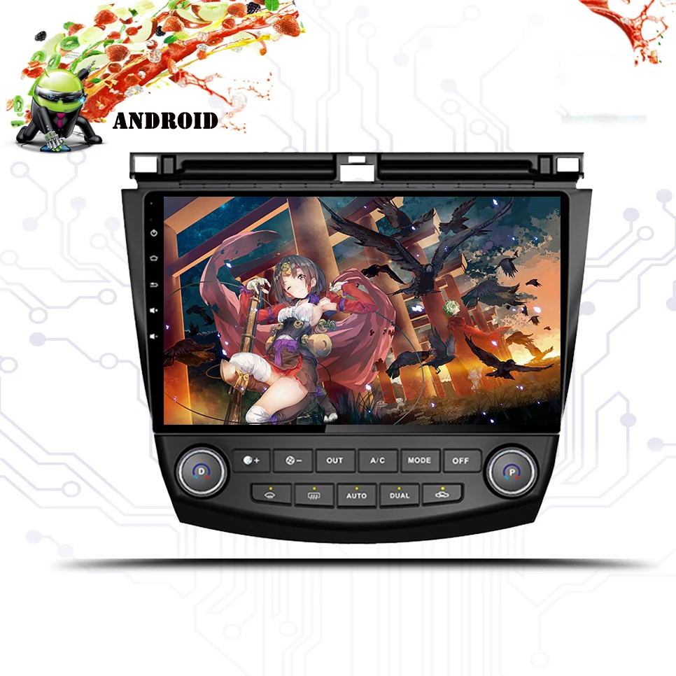 Android 9 0 автомобильный dvd 1024*600 gps мультимедийный плеер для Honda Accord 7 2003 2007 НАВИГАЦИЯ