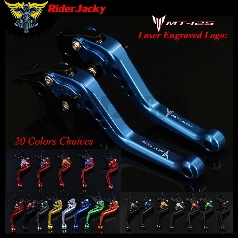 

RiderJacky CNC Adjustable 14.7cm Short Brake Clutch Levers For Yamaha MT-125 MT 125 MT125 2015/2016 15/16
