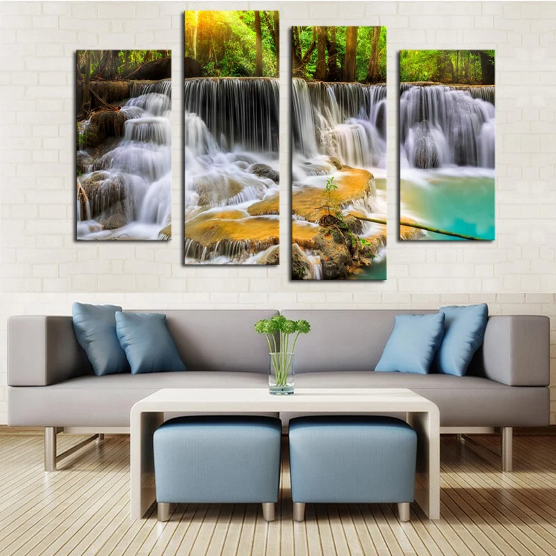 The Waterfall With Tree-2