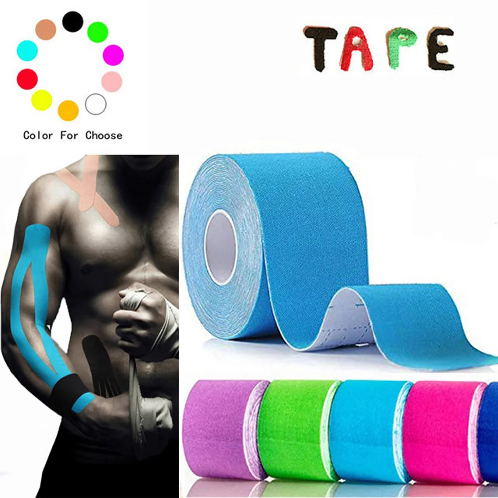 Strain Injury Tape Kinesiology Sports Tape Athletic Strapping Muscle Bandage 