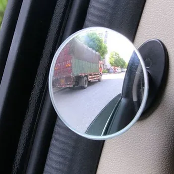 

2Pcs 360 Degree Convex Blind Spot Mirror Frameless Ultrathin Wide Angle Round For parking Rear view mirror For Car Accessories
