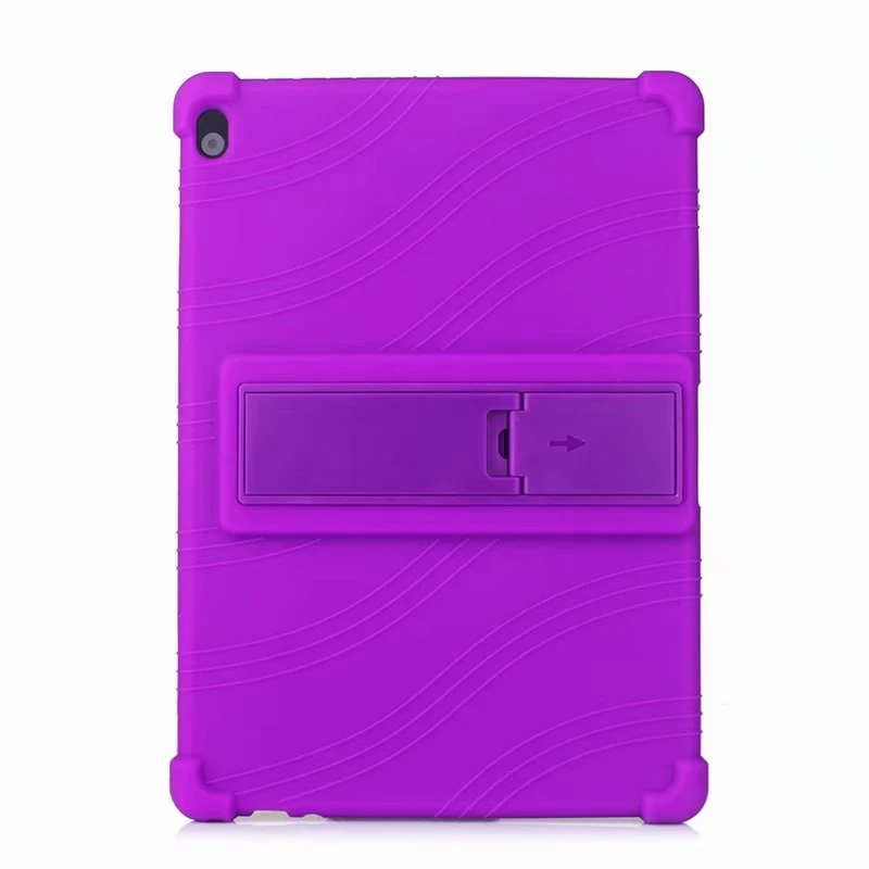 Силиконовый чехол для lenovo Tab P10 TB-X705F X705M чехол для lenovo tab M10 TB-X605 защитный чехол для планшета с подставкой moive coque - Цвет: Фиолетовый