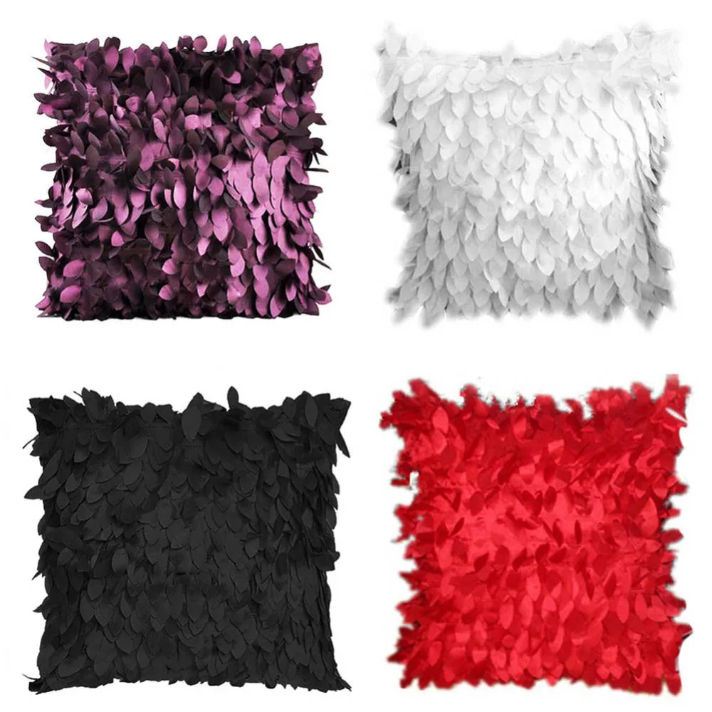 

43cmx43cm Simple Plush Pillowcase Casual Faux Fur Plush Throw Pillow Cases Home Seat Waist Pillow Cover Case White Gray Brown