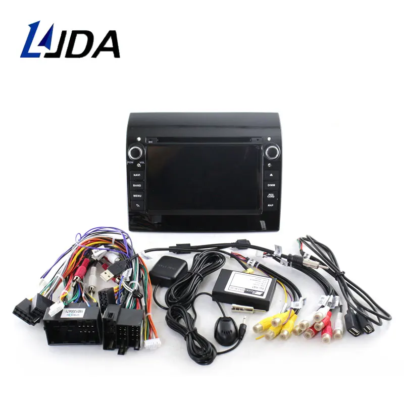 Clearance LJDA Android 9.1 Car DVD Player For Fiat Ducato 2009 2010 2011 2012 2013 2014 2015 Citroen Jumper Peugeot Boxer 1 Din Radio GPS 2