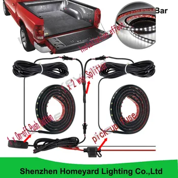 

2x 60" White color Black FPC Step Side Door Led Light Bar with Switch Led Running Board Light Bar