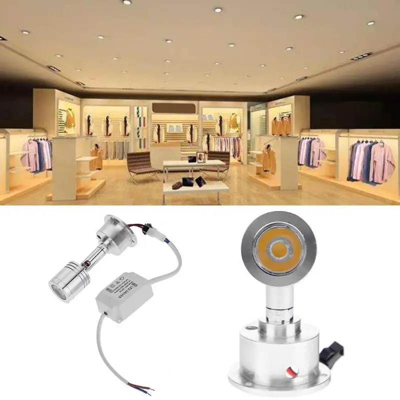 

AC111V--240V 3W LED Spotlights Mini led Ceiling Down Lighting Warm Light White Light Bulb for Cabinet Counter Showcase