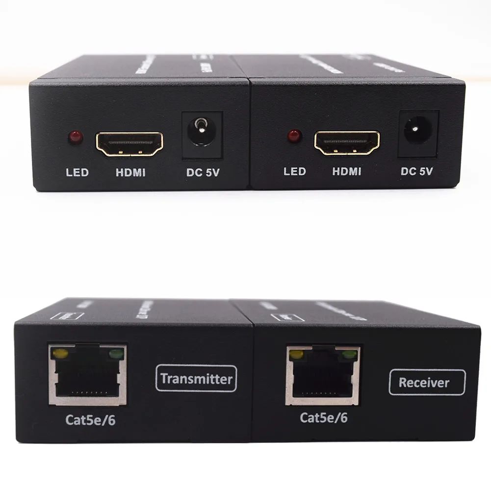 

New HDMI Extender 120M Over 1 UTP/STP CAT5e/6 Networks Support 1080P HDMI Splitter Transmitter Receiver EM88