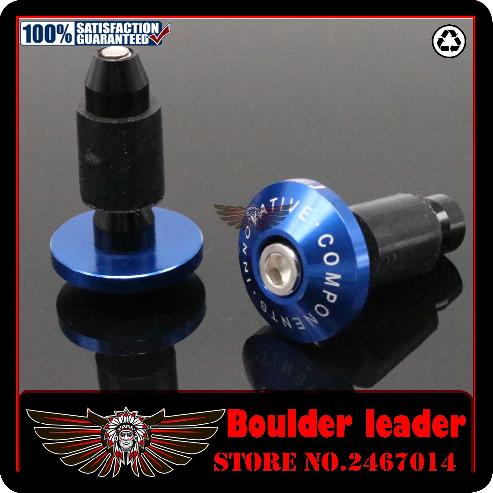 Motorcycle Universal 7/8" 22mm CNC Handlebar Grips ends Bar Ends