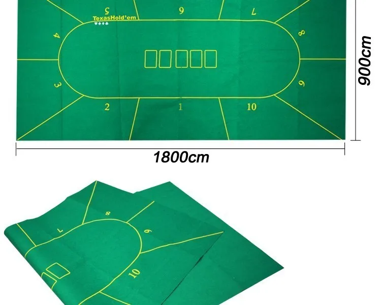 Новинка 180*90 см покерный стол ткань Texas Hold'em покерные макеты скатерть войлок 10 игроков покерный коврик/Tapis Poker