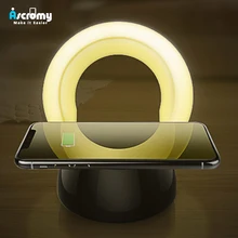 Ascromy быстро Беспроводной Зарядное устройство торшер свет для iPhone XS Max XR 8 плюс док-станции зарядки 10 Вт для samsung S8 S9 плюс