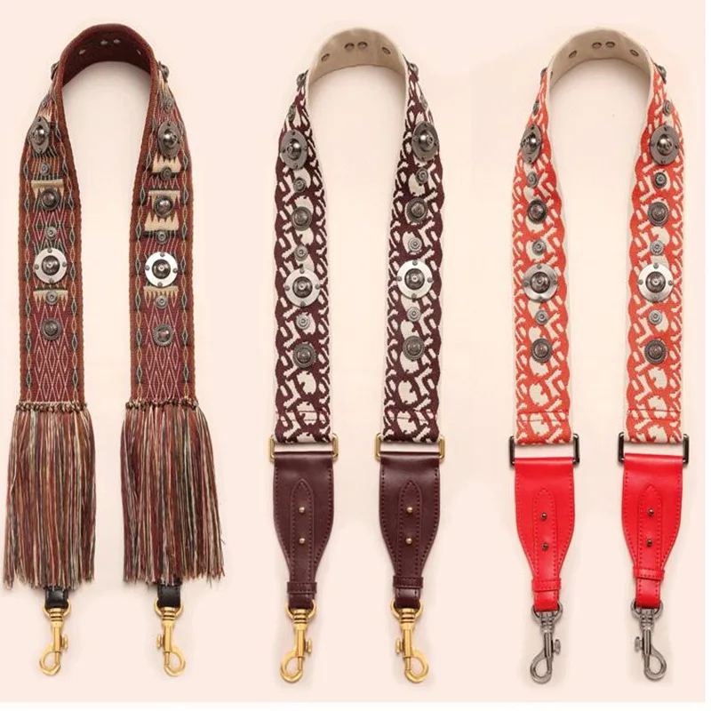 

New Canvas Women Bag Strap Vintage Lady Shoulder strap Easy Matching Bag Accessories qq066