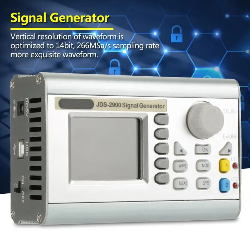 Двухканальный генератор сигналов DDS JDS2900 счетчик с функцией управления цифровой
