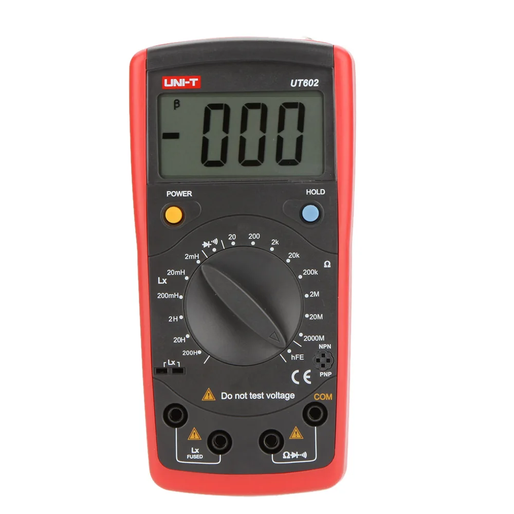 

UNI-T UT602 Professional Inductance Meters Testers LR Meter Ohmmeter hFE Test & Data Hold Electrical Instruments Tool LCR Meter