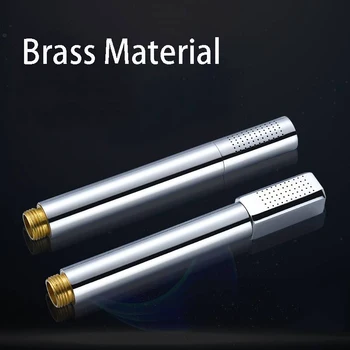 

2 Styles Free Shipping Solid Brass Handheld Shower Head Chrome Finished Water Saving Hand Shower Sprayer