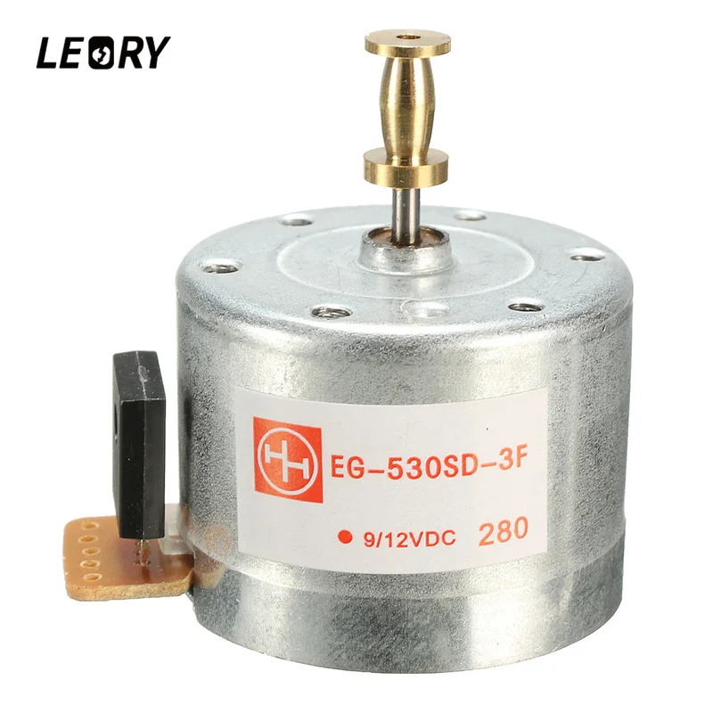 

LEORY Metal Turntables Motor 25 mm Mounting Holes DC 9-12V 3-Speed 33/45/78 RPM Turntable Record Player Motor New Arrival