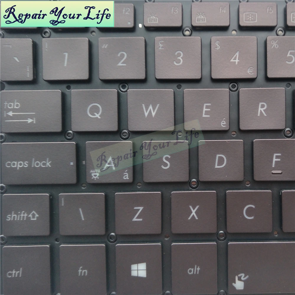 Teclado para Notebook Latino e Inglês Retroiluminação para Asus Ux430 Ux430u Ux430ua Ux430uq Ux430uar 9z.nbxbw.f0u 0knb02627uk00 2627la00 - Imagem 6