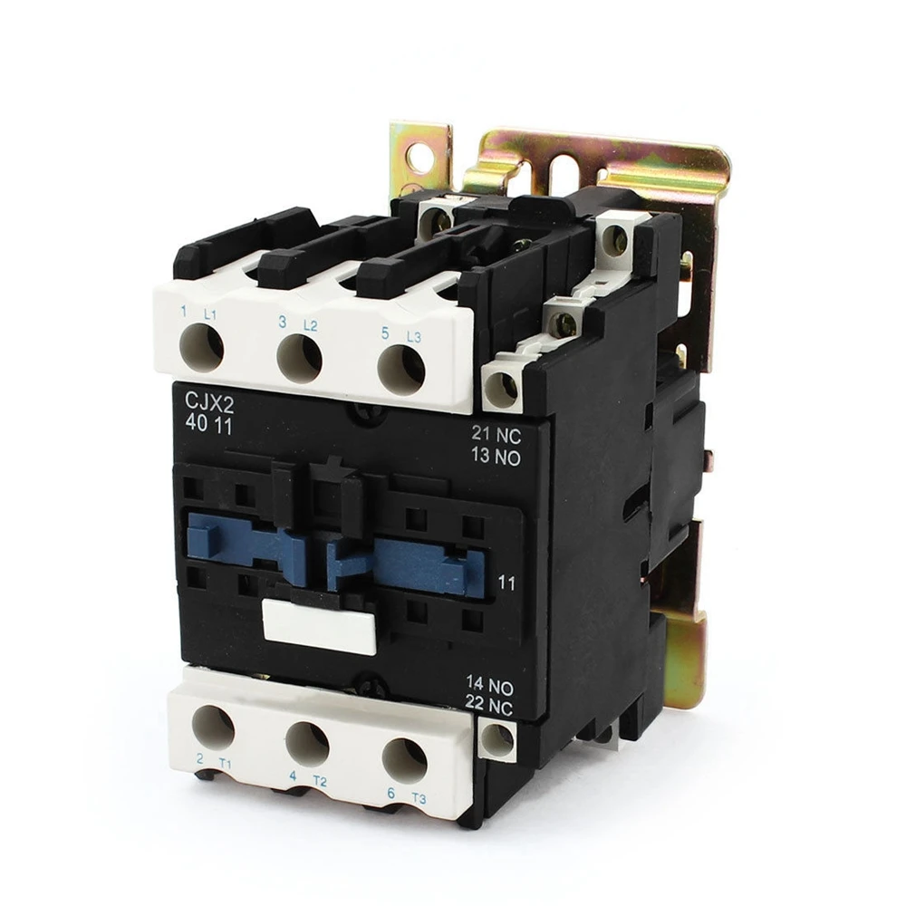 

Rated Current 40A 3Poles+1 NC+1NO 24VAC Coil Voltage AC Contactor Motor Starter Relay DIN Rail Mount