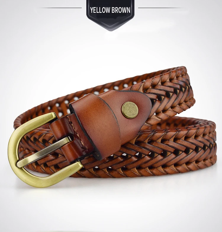 DINISITON Weaving Belt Designer Genuine Leather Belts for Women | Shop ...