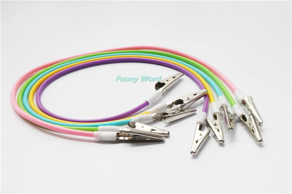 

New 5Pcs Dental Instrument Colorful Bib Clips Silicone Cord Napkin Holders