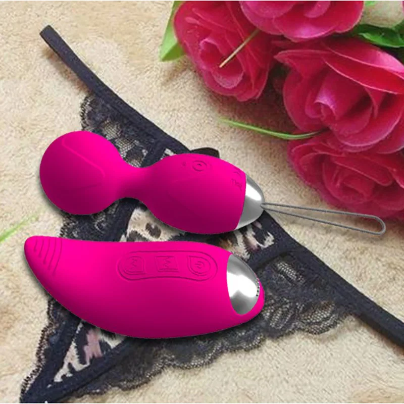 Silicone vibrating eggs wireless vaginal ball (5)