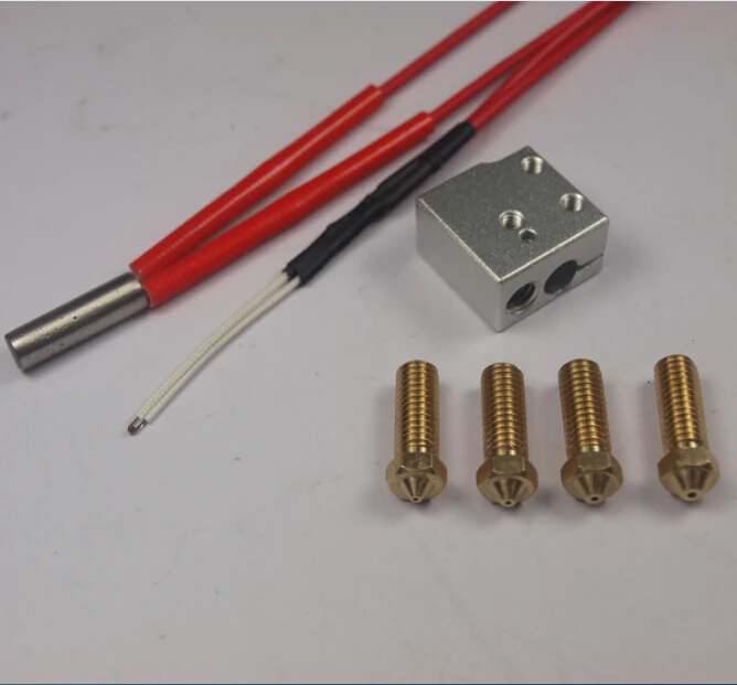 

3D printer parts Volcano hot end eruption pack kit/set heater block+nozzle pack for 1.75/3 mm