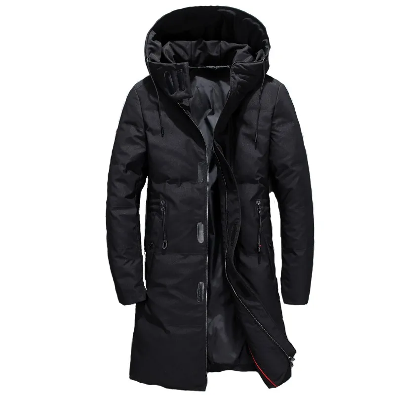 Новое поступление, зимние мужские пуховые пальто, высокое качество, черные повседневные мужские парки, зимняя куртка, мужские пуховые куртки, размер M-3XL