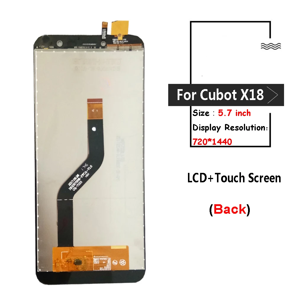 Tanie Testowane dobrze dla Cubot X18 wyświetlacz LCD + Panel dotykowy zamiennik digitizera części montażowe 5.7 cal 720*1440 + narzędzia