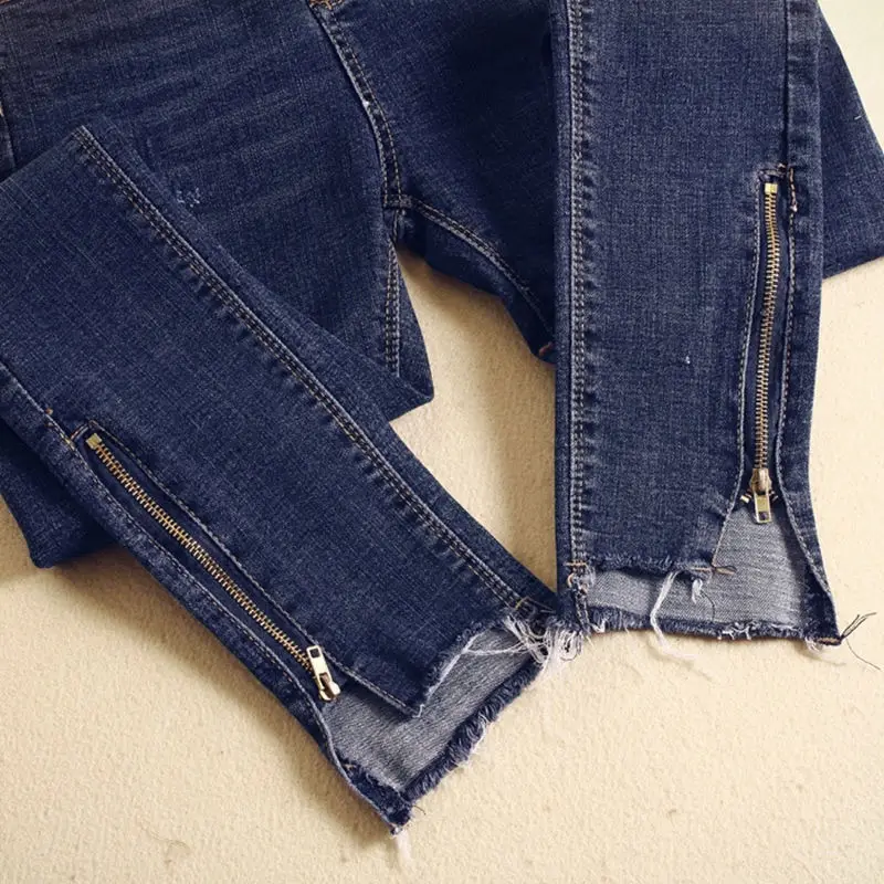 2019 Spring Summer Skinny Jeans Woman Vintage Zipper Irregular High Waist Jeans Pantalon Femme Pencil Pants Women Jeans C4191 2019 Spring Summer Skinny Jeans Woman Vintage Zipper Irregular High Waist Jeans Pantalon Femme Pencil Pants Women Jeans C4191
