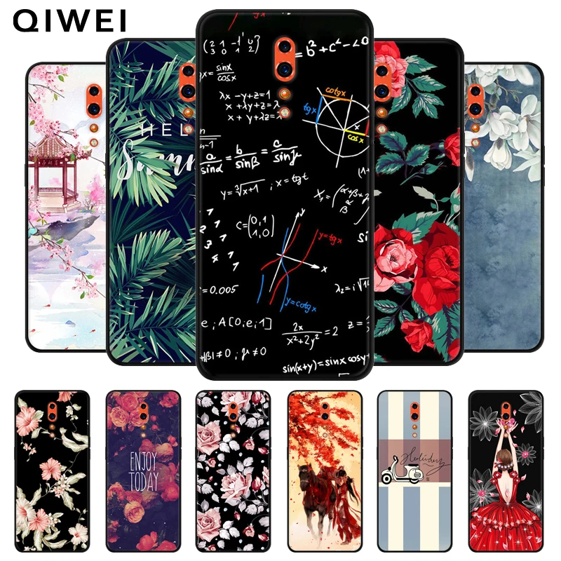 

6.4'' For OPPO Reno Z Case Painted Black Bumper Soft silicone Back Cover For OPPO Reno Z RenoZ Phone Cases Coque PCDM10 PCDT10
