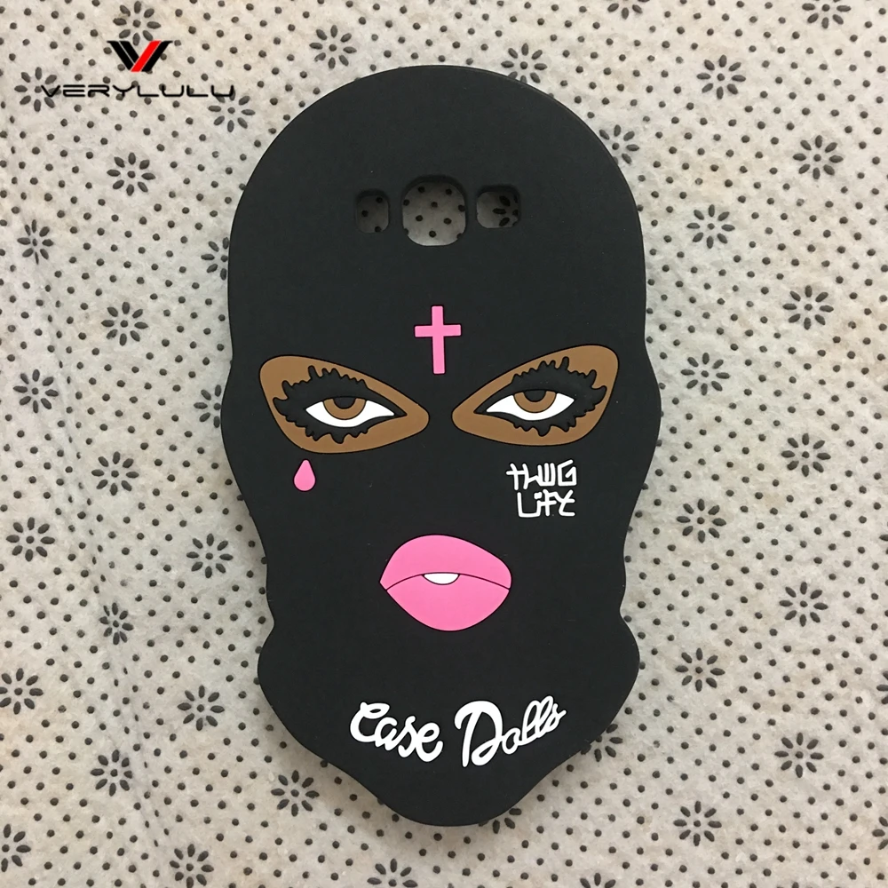 

New 3D Big Eyes Masked Teared Girl Jesus Christian Cross Coque Phone Case for Samsung Galaxy J5 2015 J500 Silicone Capa Cover