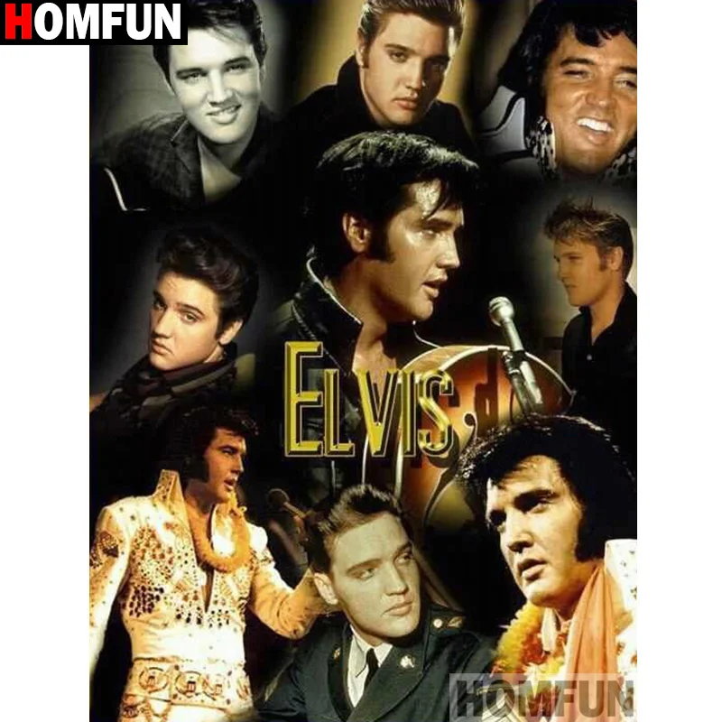 

HOMFUN Full Square/Round Drill 5D DIY Diamond Painting "Male singer" 3D Embroidery Cross Stitch 5D Home Decor A13397