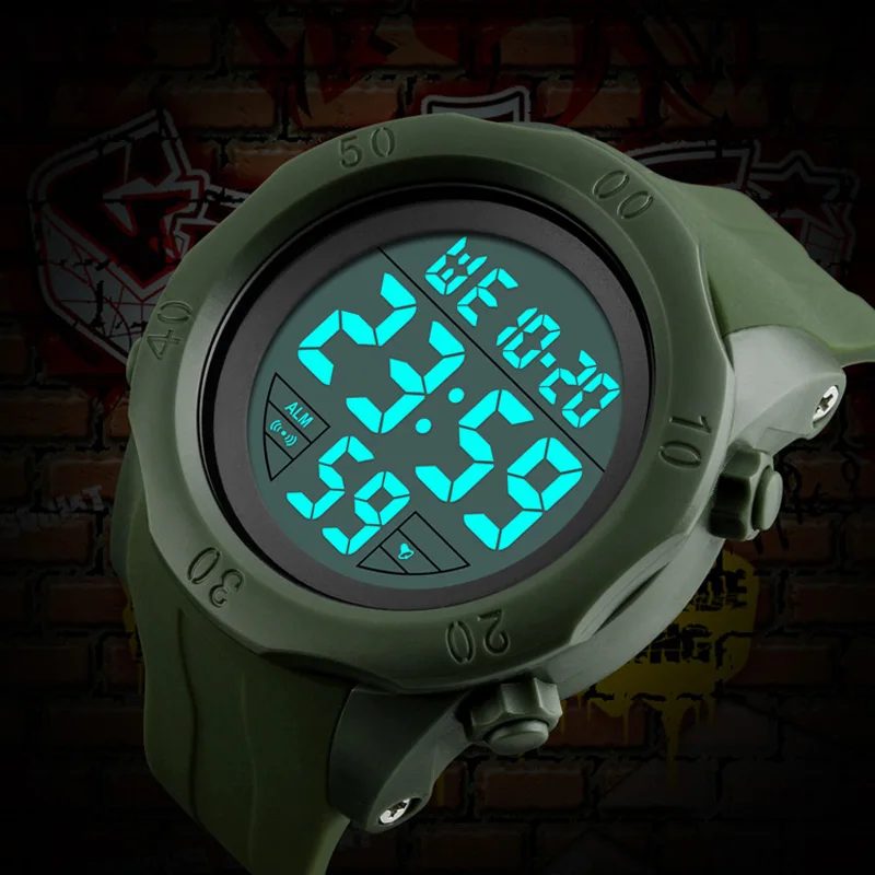 Top Luxury Brand SKMEI Men's Digital Watches Chrono Countdown Men Sports Watches Man military Led Wristwatches reloj hombre 2017