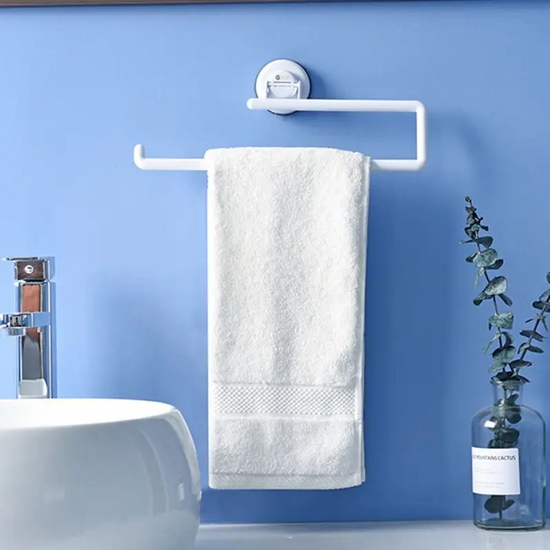 

Kitchen Accessories Storage Holder Vacuum Sucker Paper Towel Rack Adhesive Bathroom Towel Shelf Wall Hanging Roll Paper Rack