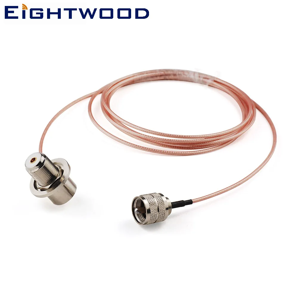 Eightwood радиоантенный адаптер RF коаксиальный UHF мужской PL259 в Женский SO239