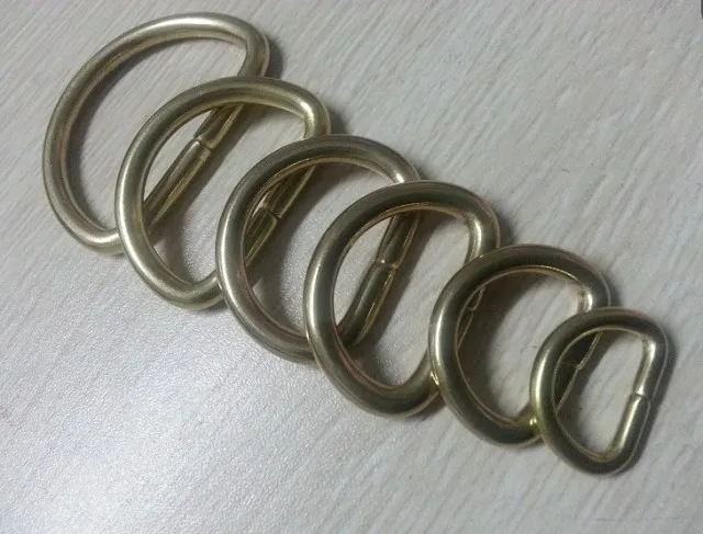 10 шт. толстые металлические серебряные кольца D пряжка для рукоделия и лямки 38 мм