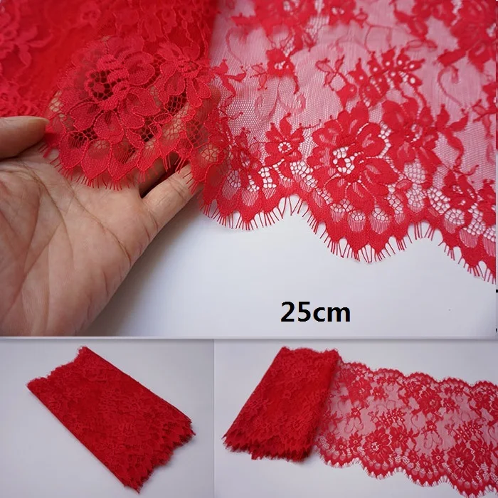 

6Meters/lot 18cm wide New black with pink stretch lace Lace-up sleeves and decorative fabric accessories Z1460