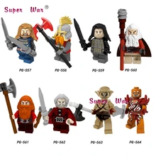 단일 모델 빌딩 블록 반지의 제왕 필립 철 발 단 kellett ouyin duoli gandalf saruman 벽돌 완구(China)