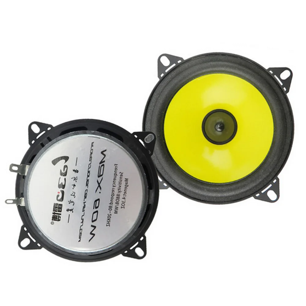 

1pair Car speakers full range audio stereo speaker 2x60W high qualtiy 4 inch Perfect Process Surrounding Music
