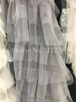 

Beautiful light gray JRB-161274-11 fashion design African tulle mesh lace fabric embroidery french lace fabric for skirt dress