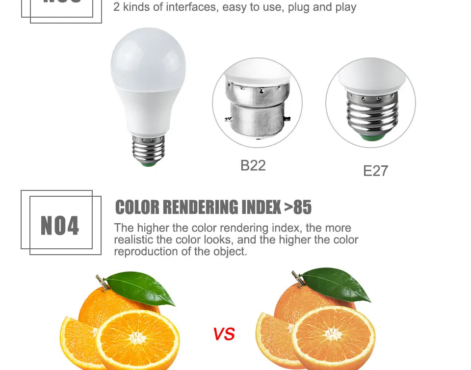 Emergency Light Smart Sensor Bulbs 10W 15W Dusk to Dawn Auto ONOFF Globe LED Light Bulb For  Home Porch Hallway (9)