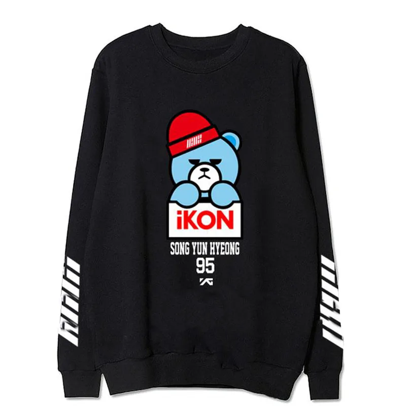 IKON lbum con nuevos modelos de BOBBY MI TIPO Jinhan Bin Kim Ji Yuanes BI debe ayudar sudadera ropa para hombres y mujeres | Мужская