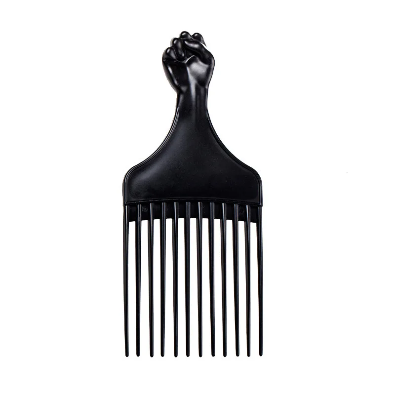 Черная расческа для волос с большими зубами ABS пластиковая термостойкая большая широкая расческа для волос с широкими зубчиками для распутывания волос Парикмахерская Com