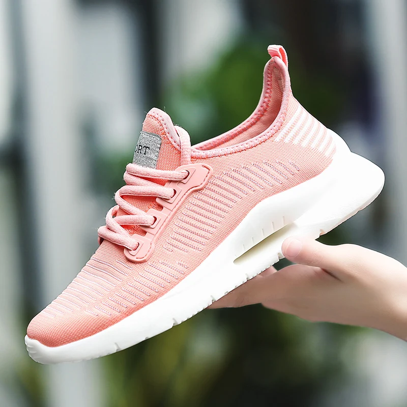 

Women Sport Shoes Casual Sneakers Woman Vulcanized Shoes Tenis Feminino Breathable Soft Trainers Footwear Female Buty Damskie