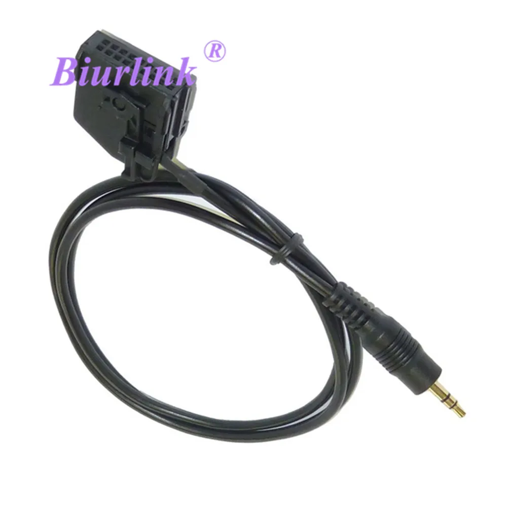 

Biurlink Car 3.5mm Jack AUX-In Audio Cable Adapter 18Pin Connector for VW MFD2 RNS2