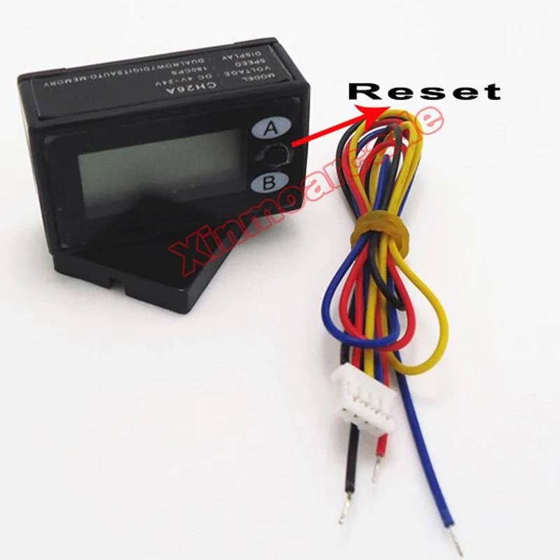 CH 26A 7 digits LCD Resettable coin counter meter for arcade slot