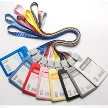 Квадратные вертикальные 1,5 см регулируемые ремешки контроля доступа держатели карт 10 шт