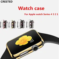 Хохлатый чехол для apple watch 4 3 iwatch ремешок 42 мм 38 мм 44 мм/40 мм защитный экран протектор apple watch аксессуары