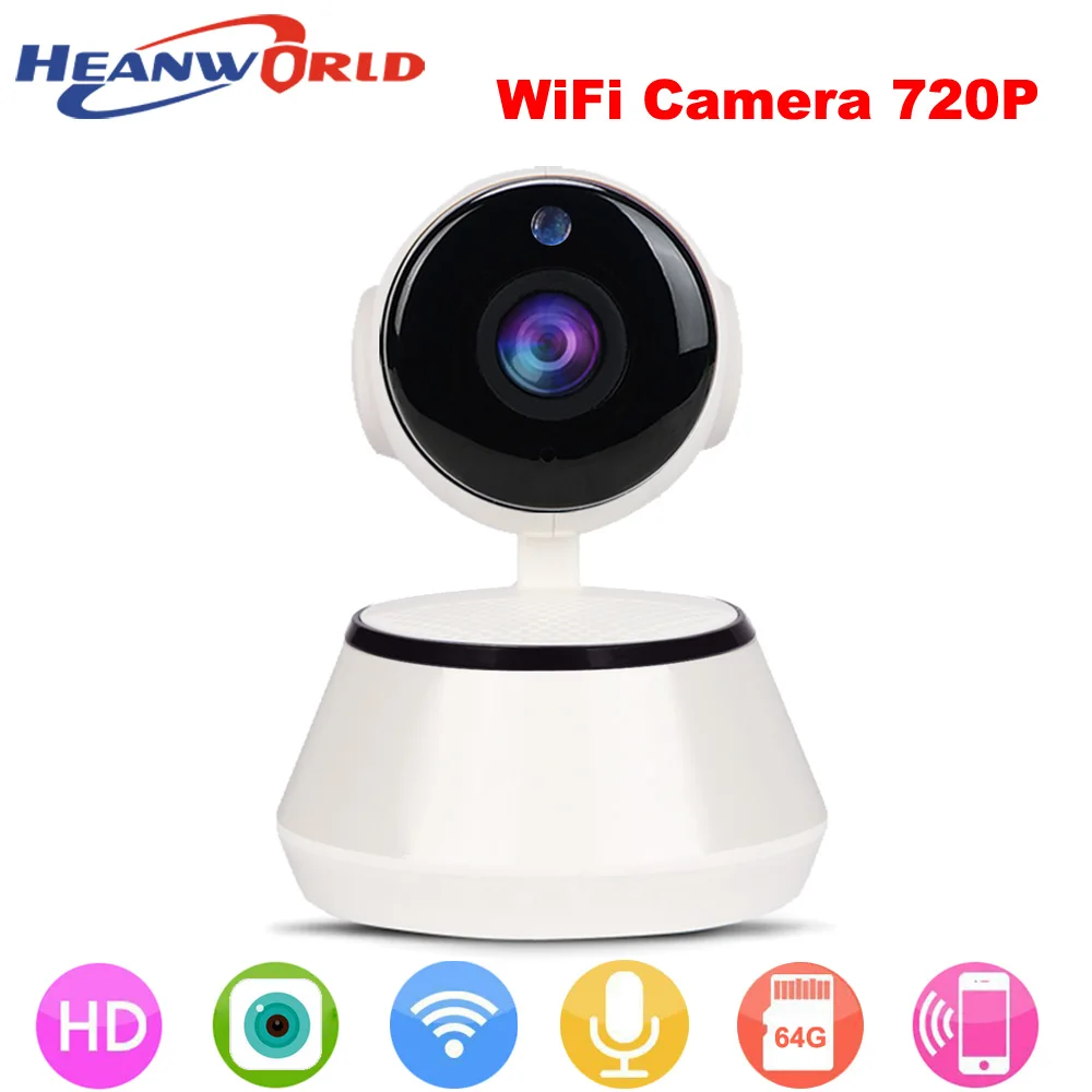 IP камера Heanworld 720P HD Беспроводная с функцией ночной съемки|wifi baby monitor|plug and playhd ip |
