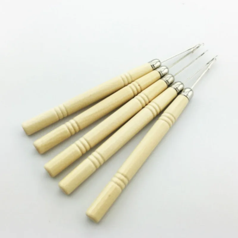 

3Pcs Needles Tools Crochet Hooks Tools Wooden Handle Felt Kit DIY Embroidery Craft Knitting Accessories